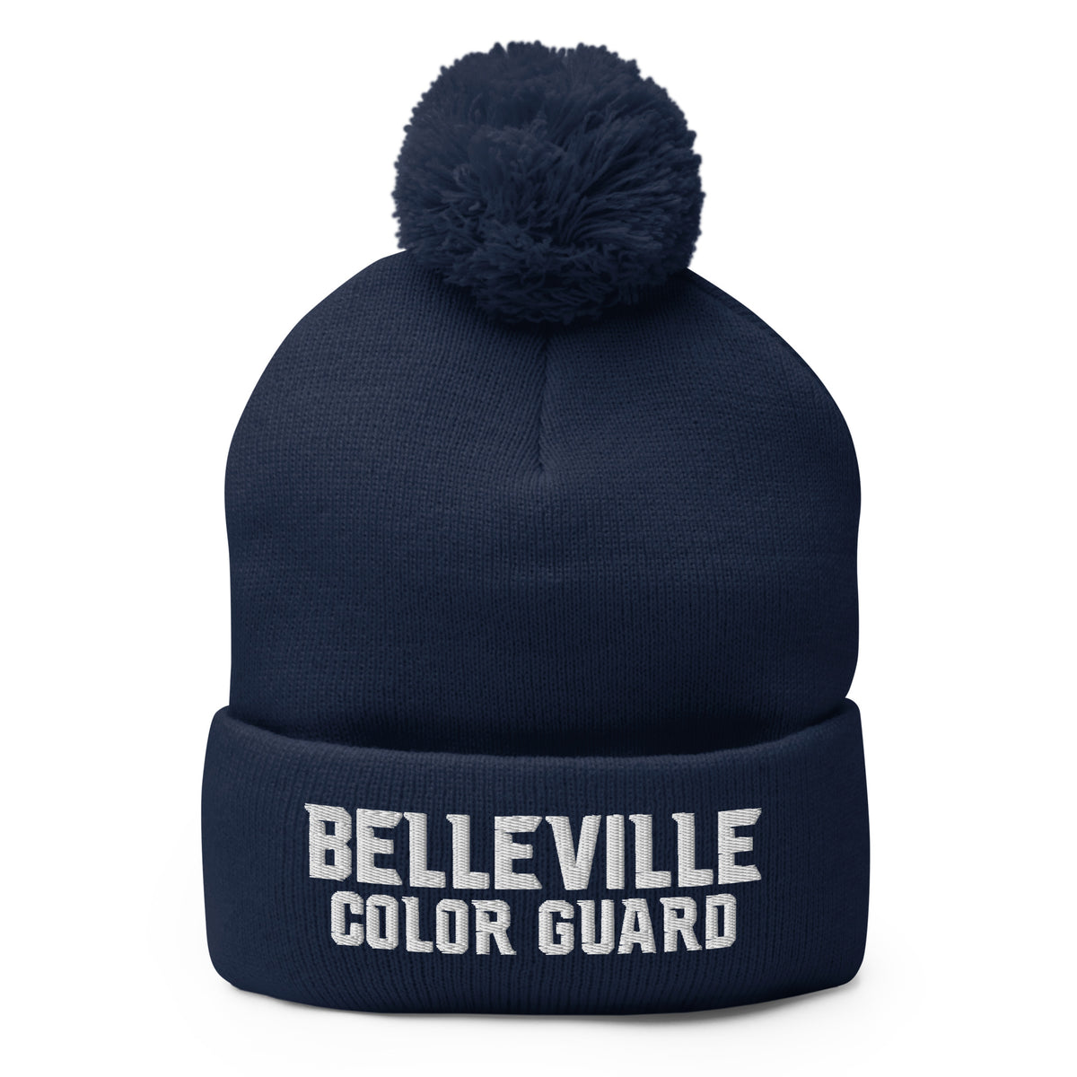 Pom-Pom Beanie | Belleville Community Guard Programs | Vanguard Logo