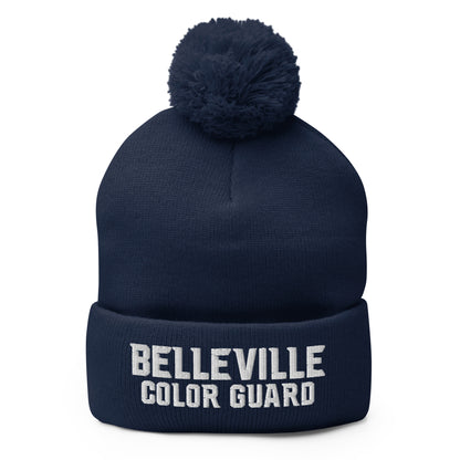 Pom-Pom Beanie | Belleville Community Guard Programs | Vanguard Logo