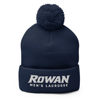 Pom-Pom Beanie | Rowan Men’s Lacrosse | Modern Script Logo
