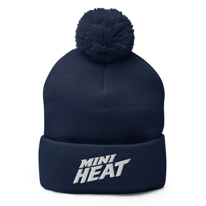 Pom-Pom Beanie | MINI HEAT | Crest Logo