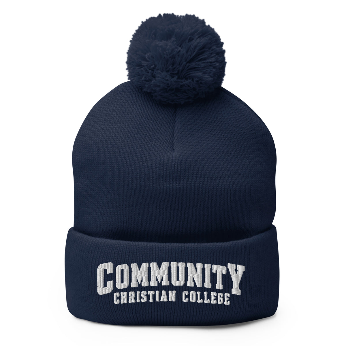 Pom-Pom Beanie | Community Christian College | Vanguard Athletic Logo