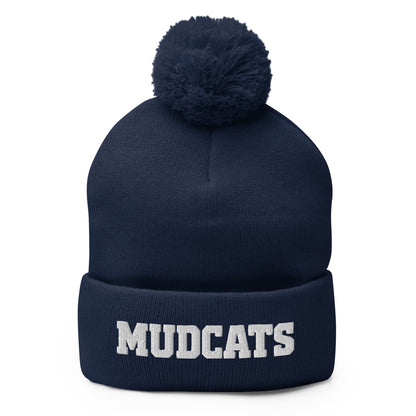 Pom-Pom Beanie | Geneseo Mudcats | Crest Logo