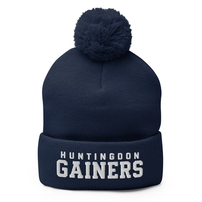 Pom-Pom Beanie | HCC Gymnastics | Gainers Emblem Logo