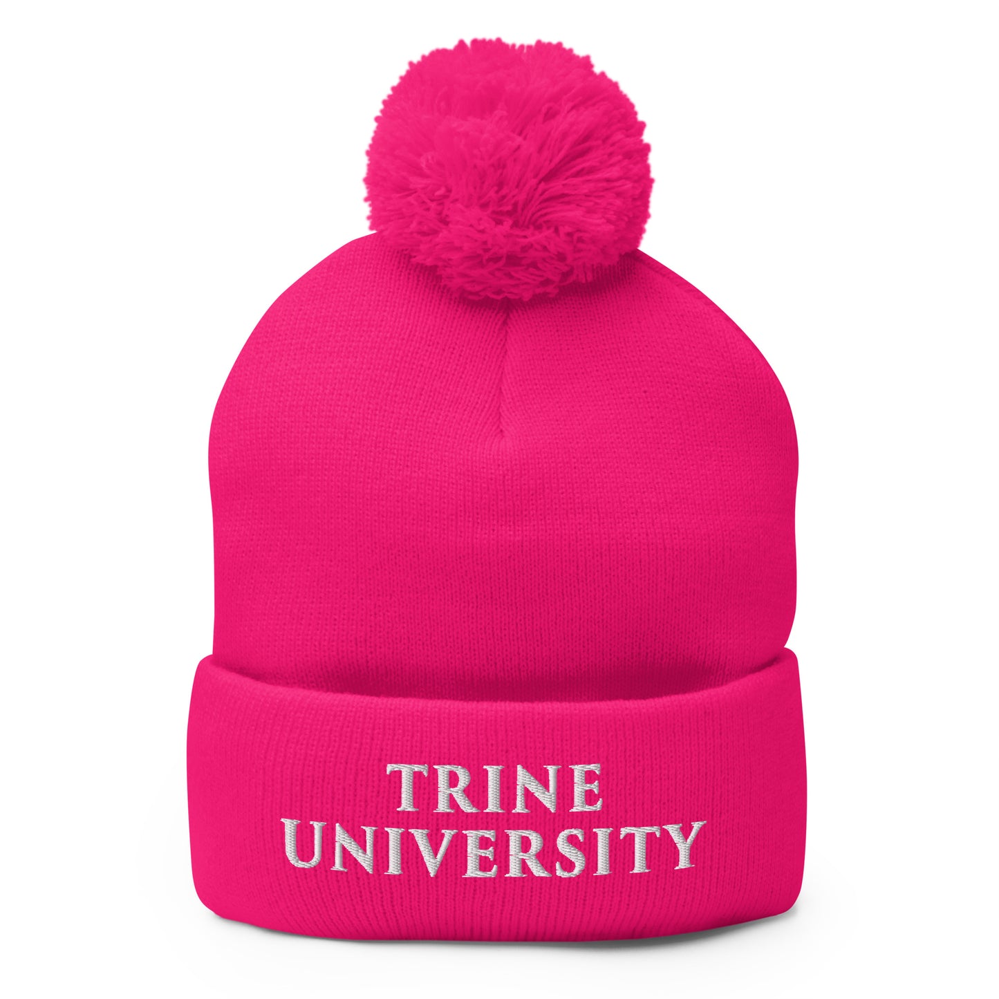 Pom-Pom Beanie | Trine PA program | Modern Script Logo