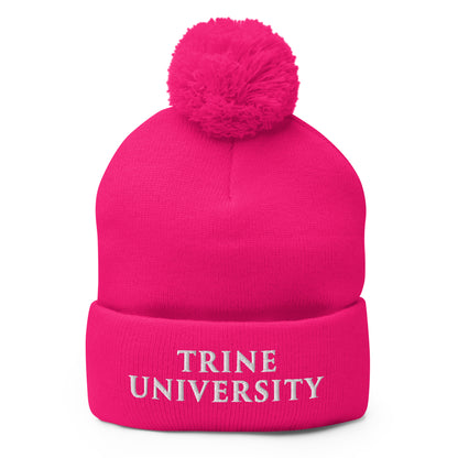 Pom-Pom Beanie | Trine PA program | Modern Script Logo