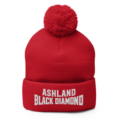 Pom-Pom Beanie | Ashland Black Diamonds | Vanguard Logo