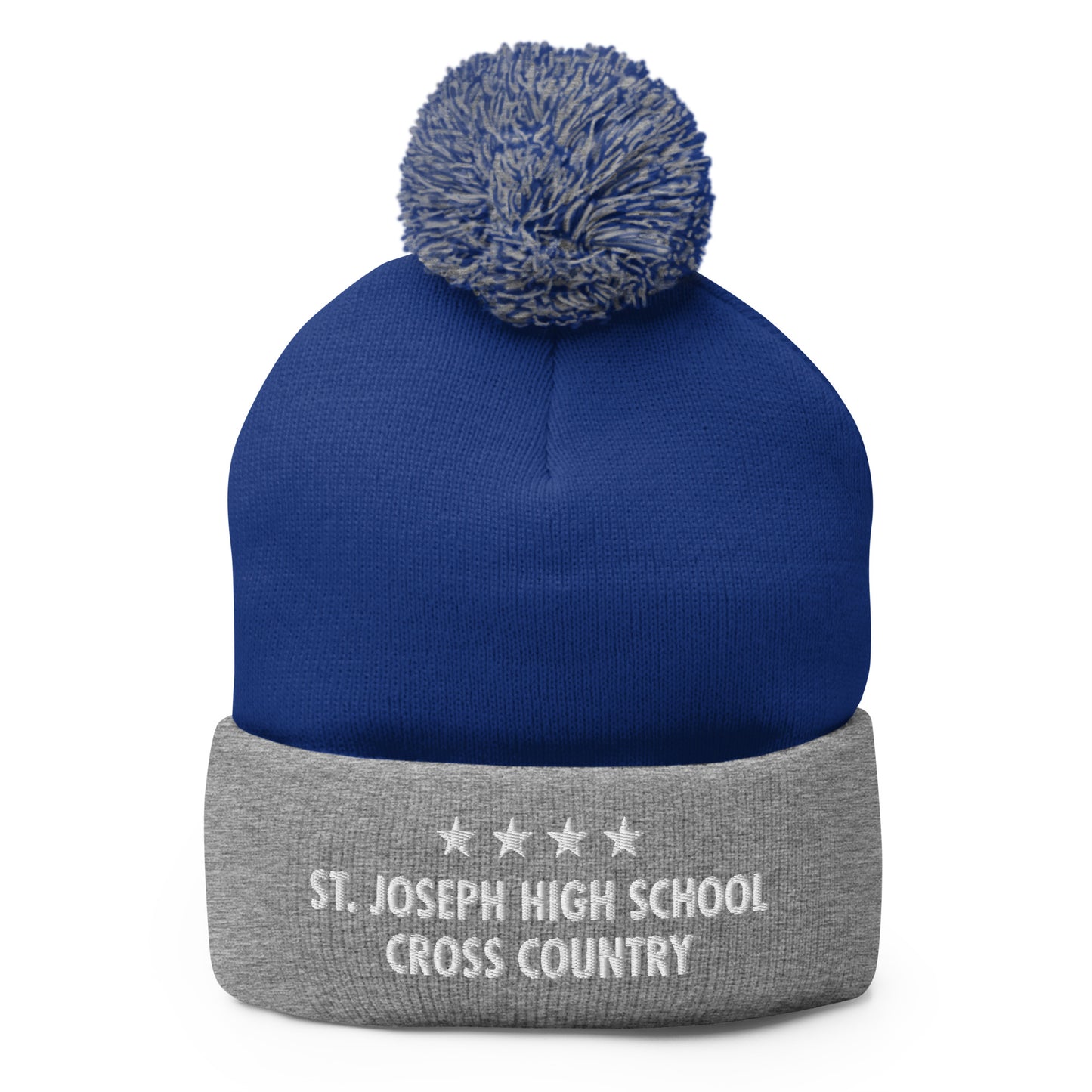 Pom-Pom Beanie | St. Joseph High School - Cross Country | Vanguard Logo