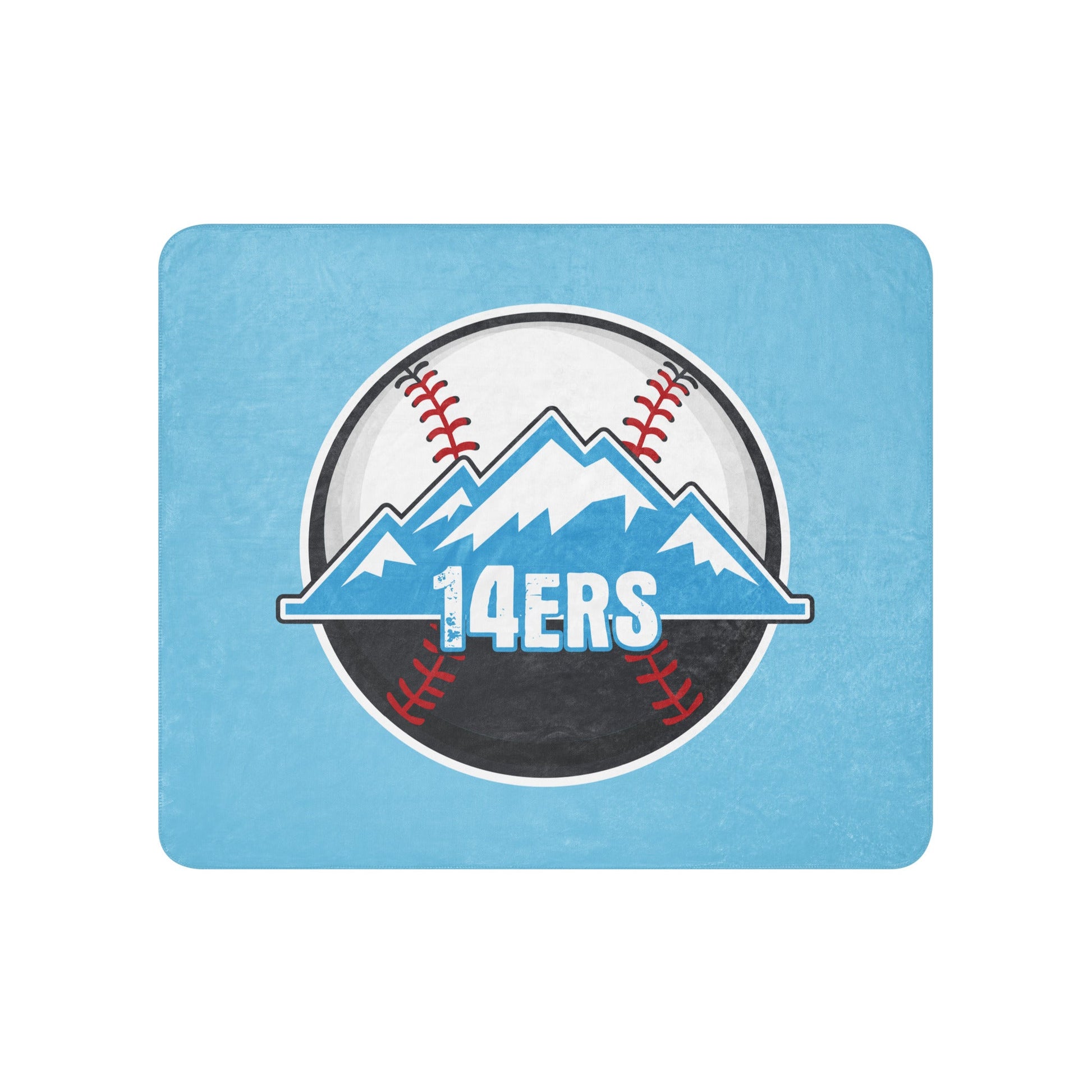 Sherpa Blanket | 14ers Baseball | Athletics Logo