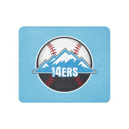 Sherpa Blanket | 14ers Baseball | Athletics Logo