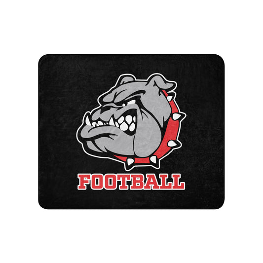 Sherpa Blanket | 6th Grade Bulldogs Team | Football Logo