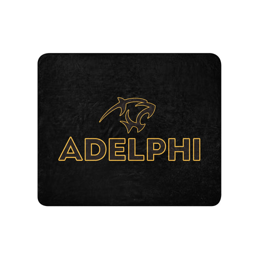 Sherpa Blanket | Adelphi Womens Soccer | Apex Panther Logo