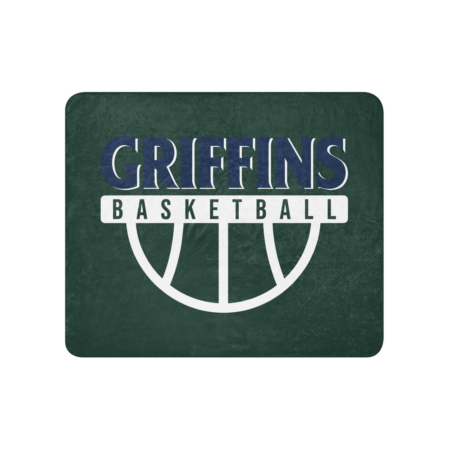 Sherpa Blanket | Arma Dei Academy Basketball | Griffins Basketball Logo