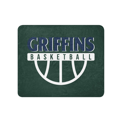 Sherpa Blanket | Arma Dei Academy Basketball | Griffins Basketball Logo