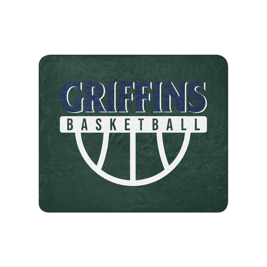 Sherpa Blanket | Arma Dei Academy Basketball | Griffins Basketball Logo