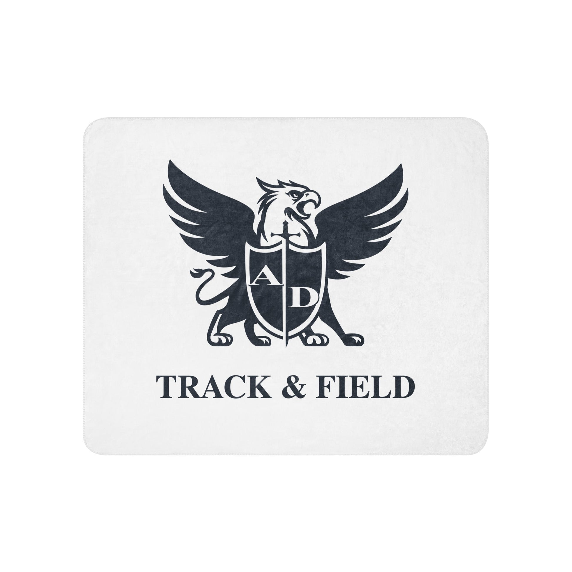 Sherpa Blanket | Arma Dei Academy Track and Field | Griffin Logo