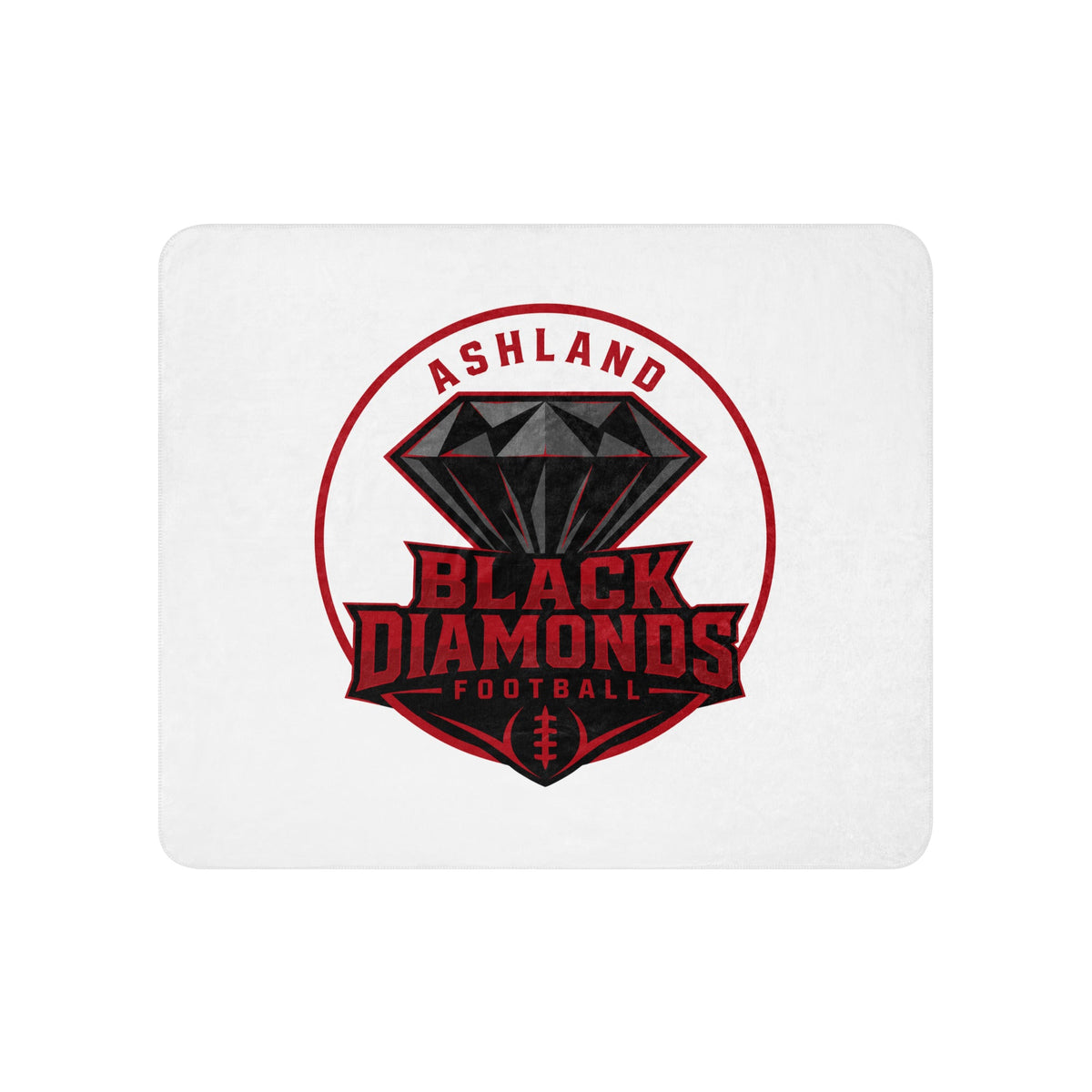 Sherpa Blanket | Ashland Black Diamonds | Badge Logo