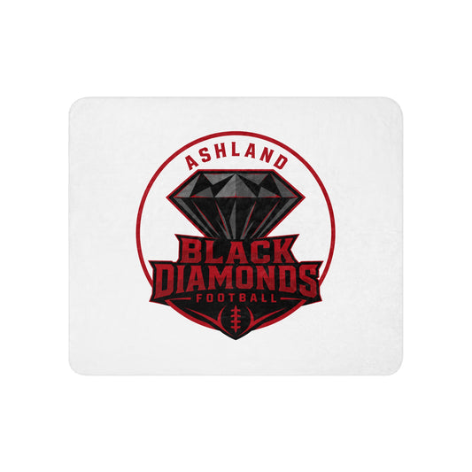 Sherpa Blanket | Ashland Black Diamonds | Badge Logo