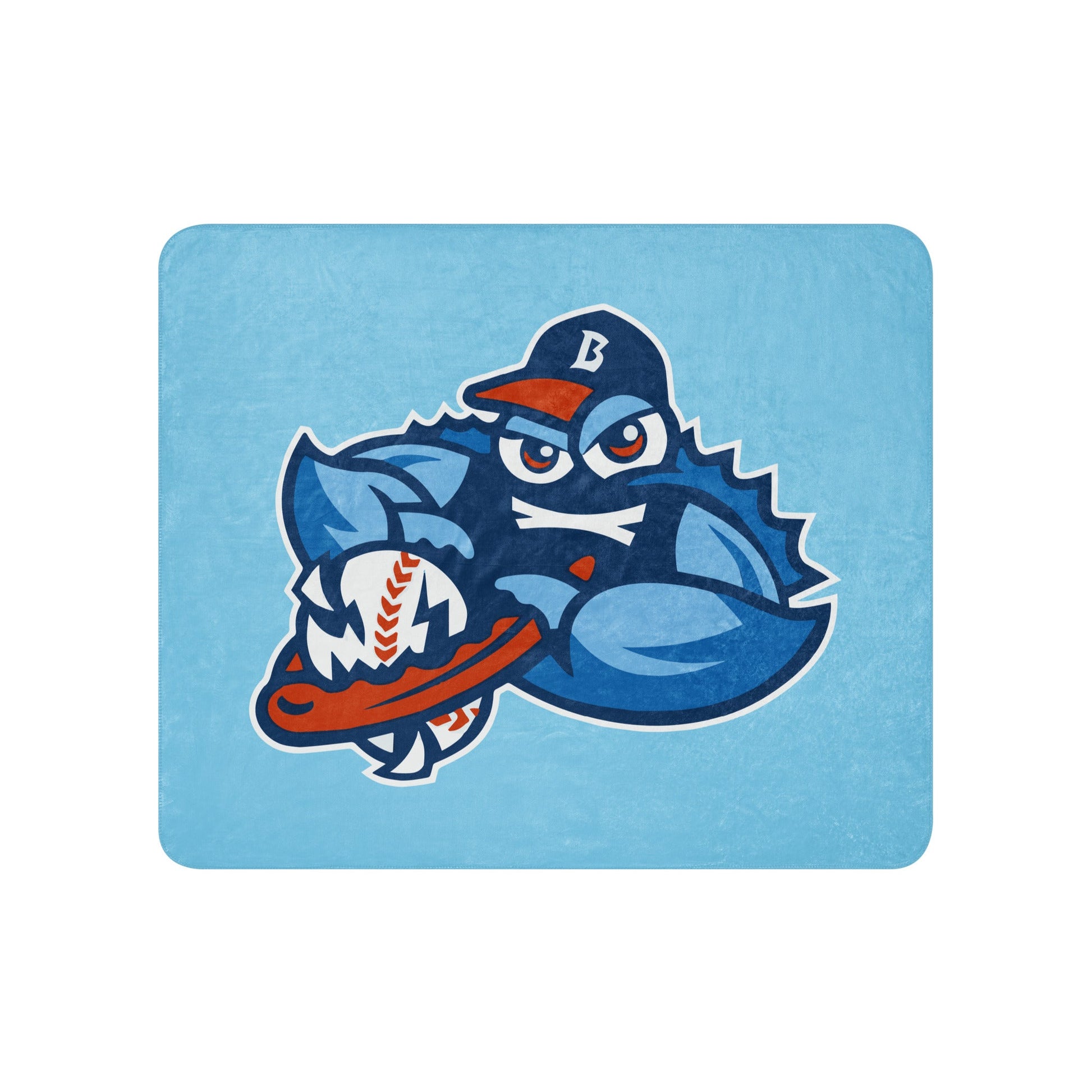 Sherpa Blanket | Bellport BlueClaws | Mascot Logo