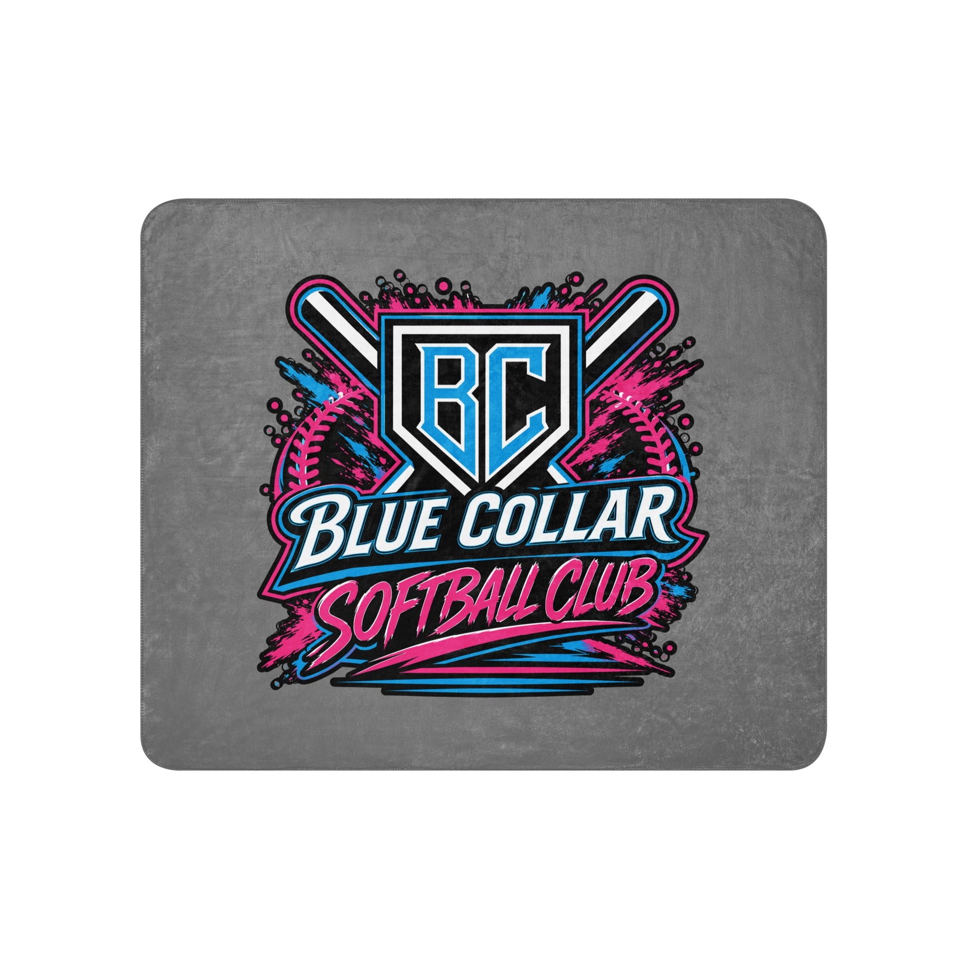 Sherpa Blanket | Blue Collar Softball 2034 | Athletics Logo