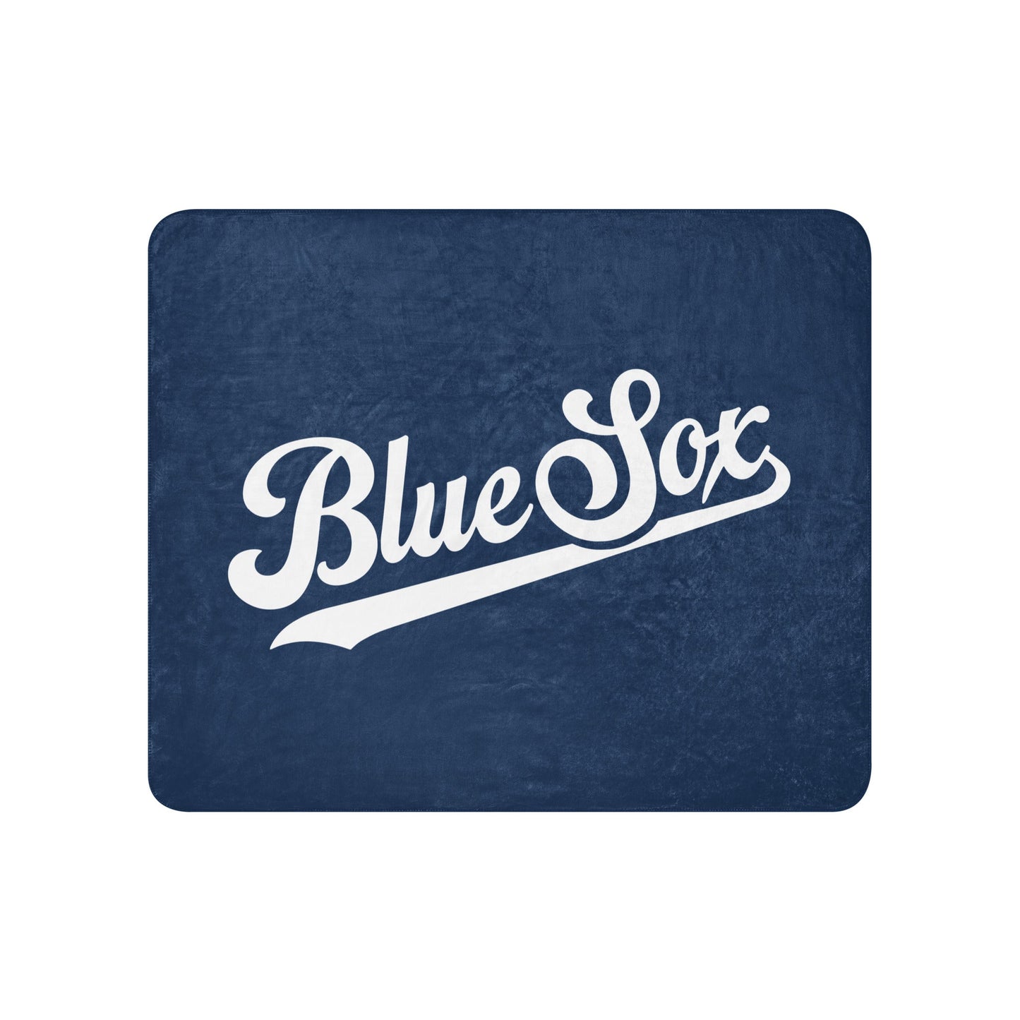 Sherpa Blanket | Blue Sox | Script Logo