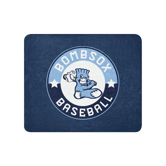 Sherpa Blanket | BombSox Baseball | Badge Logo