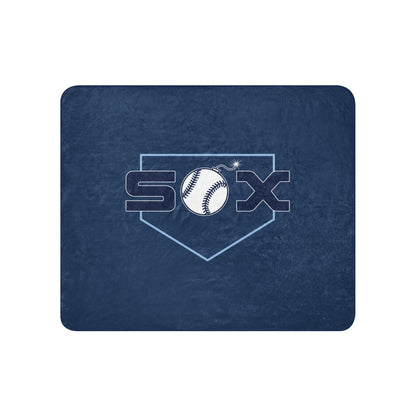 Sherpa Blanket | BombSox Baseball | Crest Logo