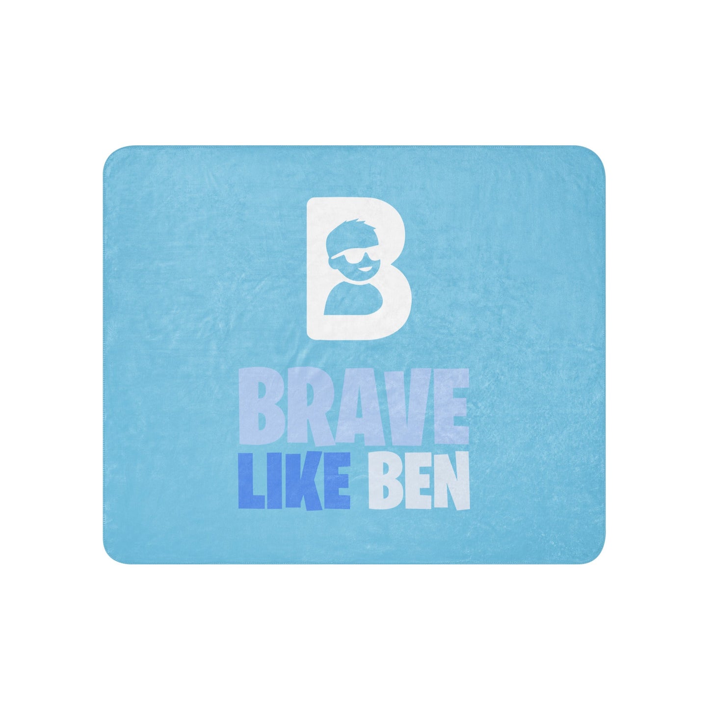 Sherpa Blanket | Brave Like Ben | Braveheart Logo