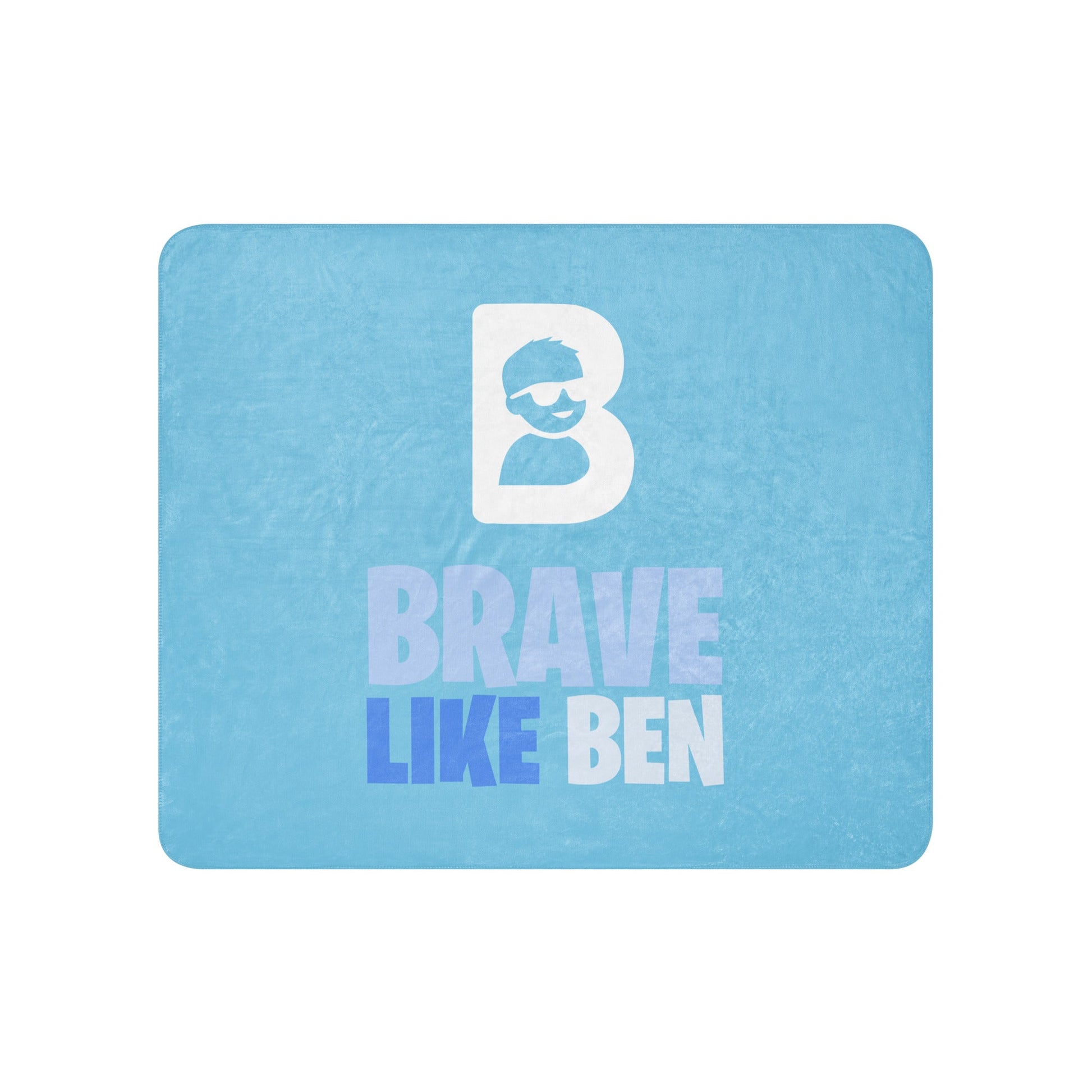 Sherpa Blanket | Brave Like Ben | Braveheart Logo
