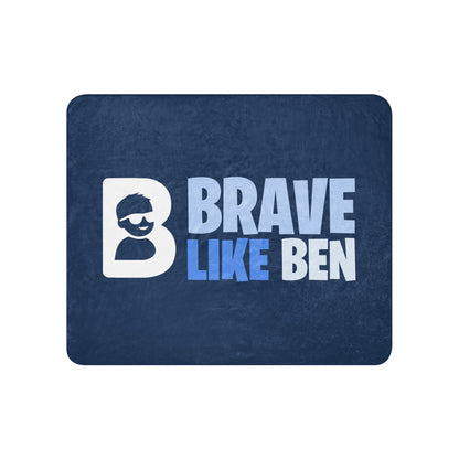 Sherpa Blanket | Brave Like Ben | Valor Logo