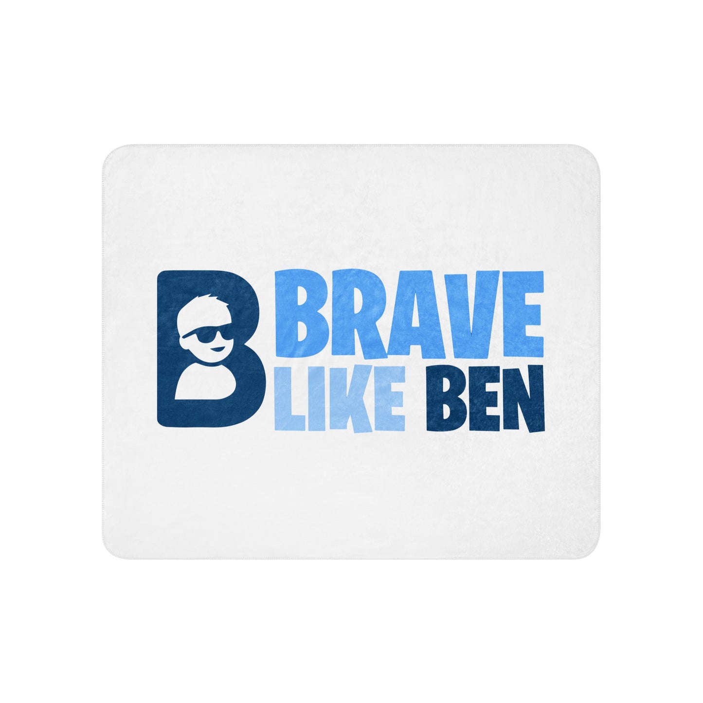 Sherpa Blanket | Brave Like Ben | Vanguard Logo