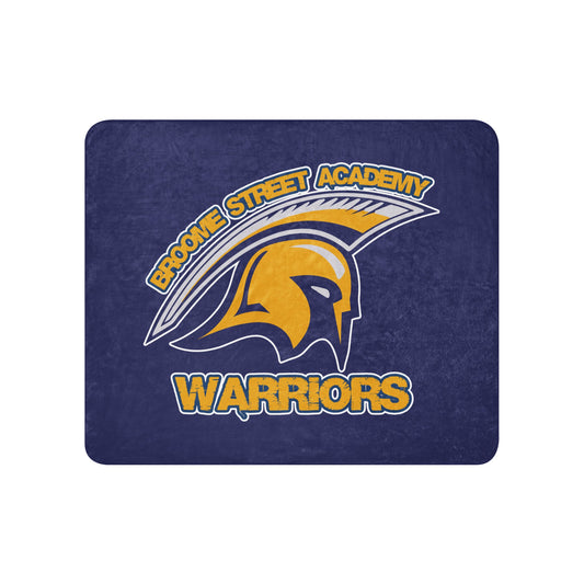 Sherpa Blanket | Broome Street Academy | Helmet Logo