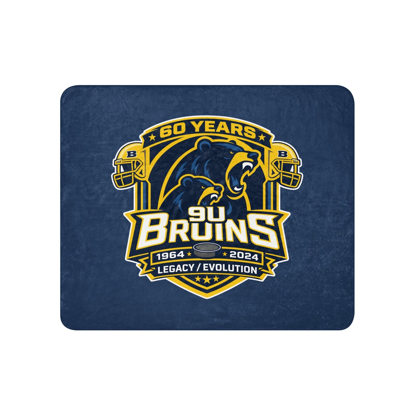 Sherpa Blanket | Bruins The Evolution | Legacy Crest Logo