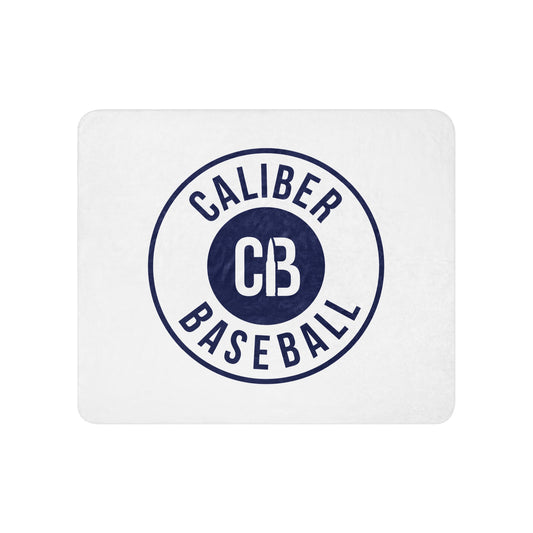 Sherpa Blanket | Caliber Baseball | Badge Logo