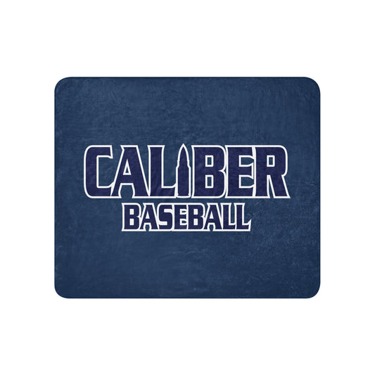 Sherpa Blanket | Caliber Baseball | Varsity Script Logo