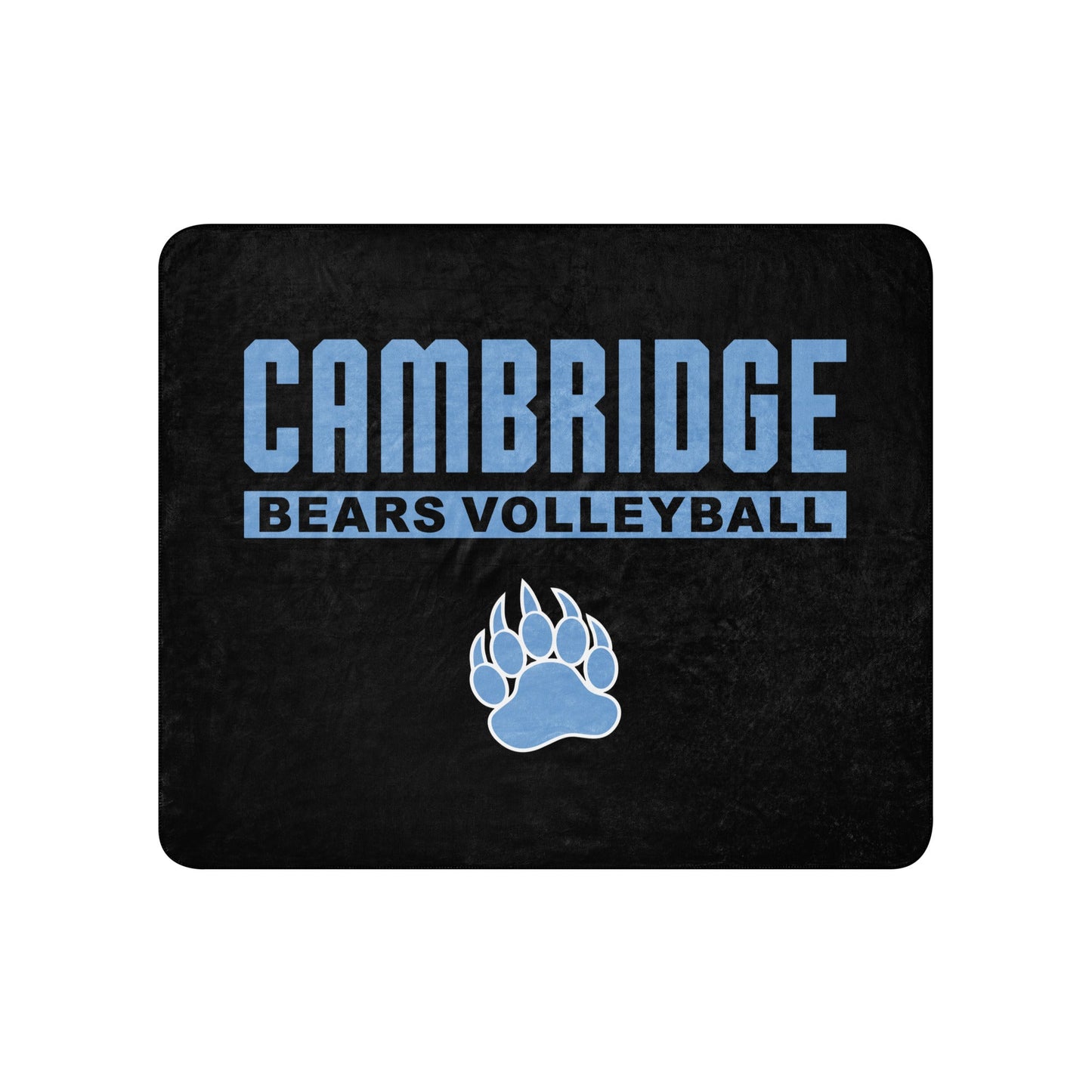 Sherpa Blanket | Cambridge Volleyball | Script Paw Logo