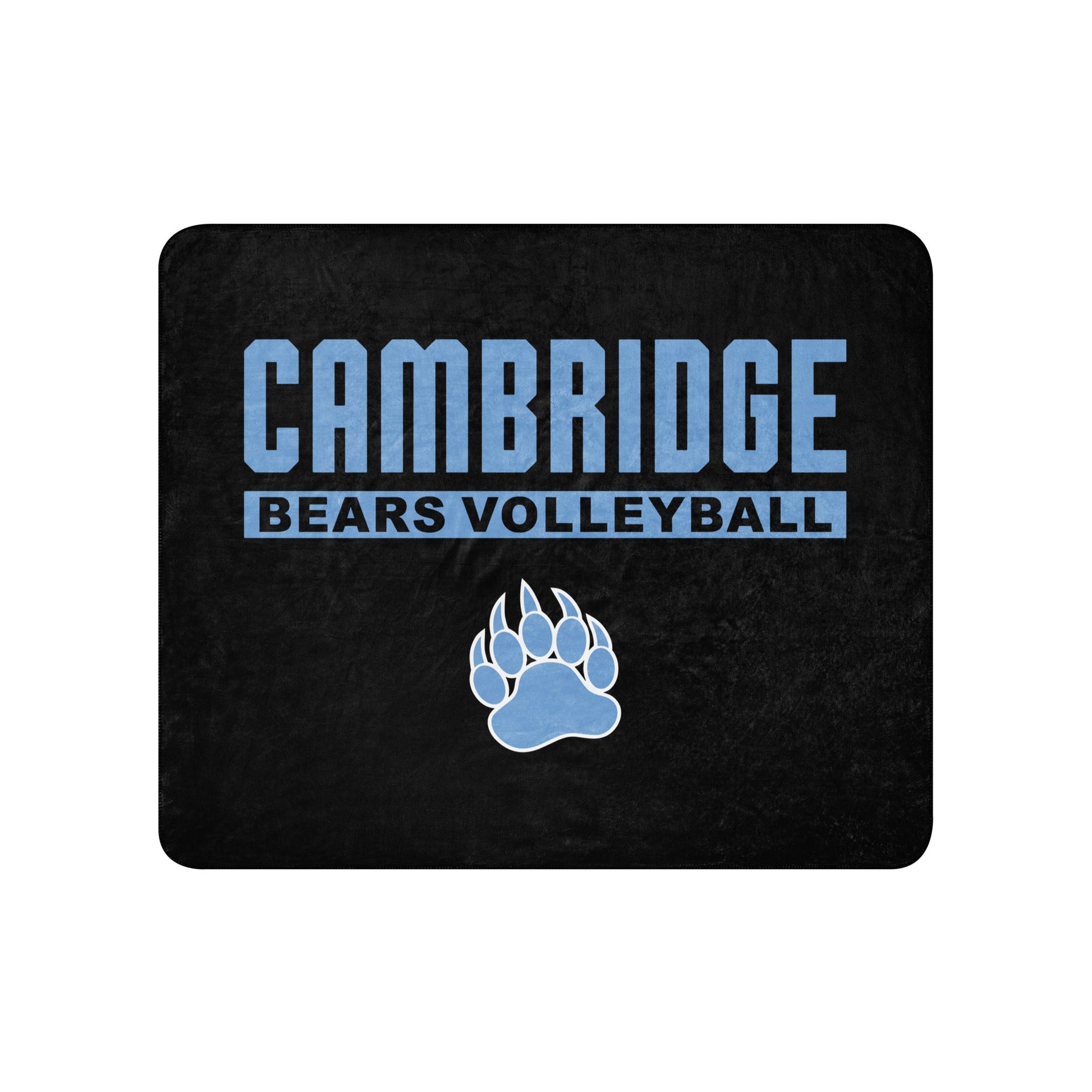 Sherpa Blanket | Cambridge Volleyball | Script Paw Logo