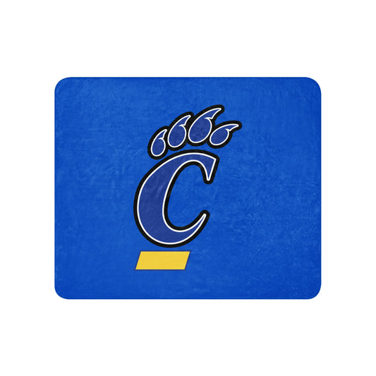 Sherpa Blanket | Campbellsport Cougars | Crest Logo