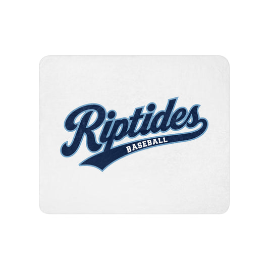 Sherpa Blanket | Cape Riptides Baseball | Modern Script Logo