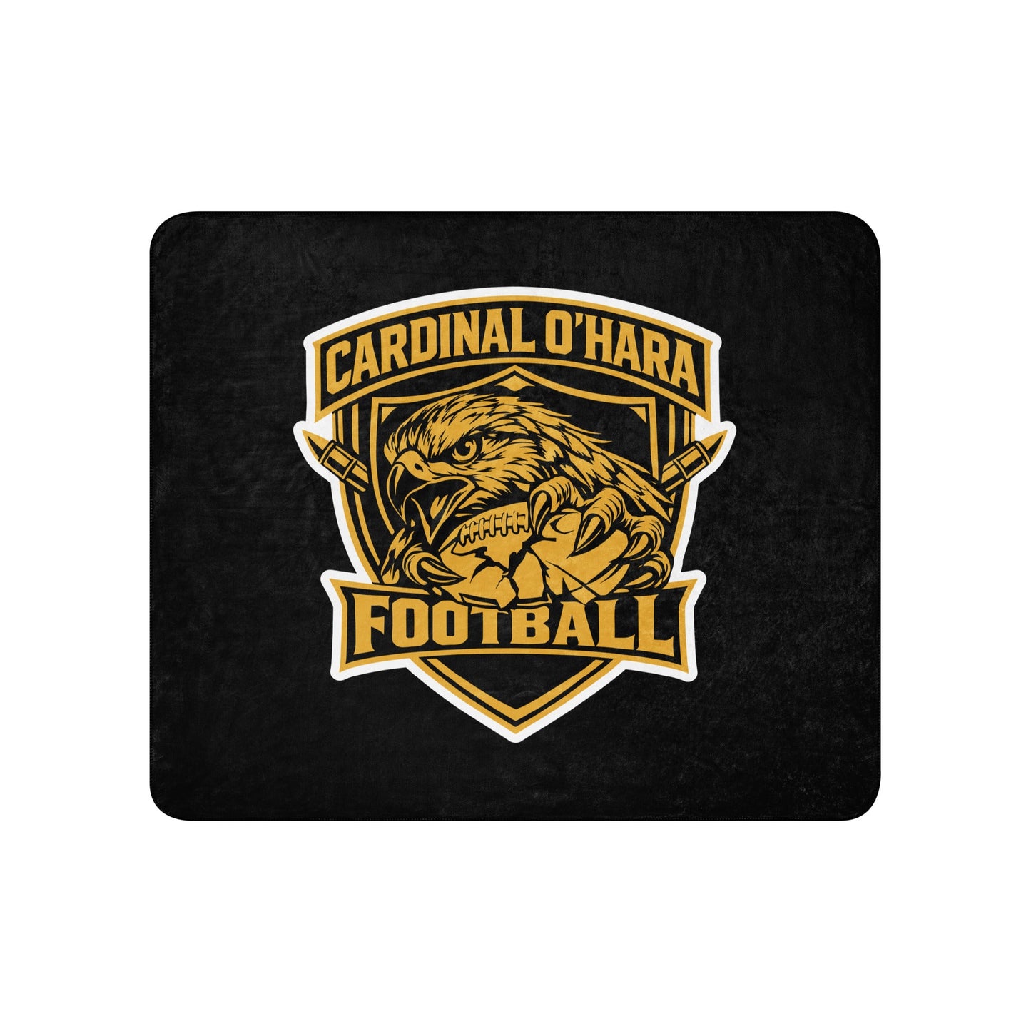 Sherpa Blanket | Cardinal Ohara Hawks | Shield Logo
