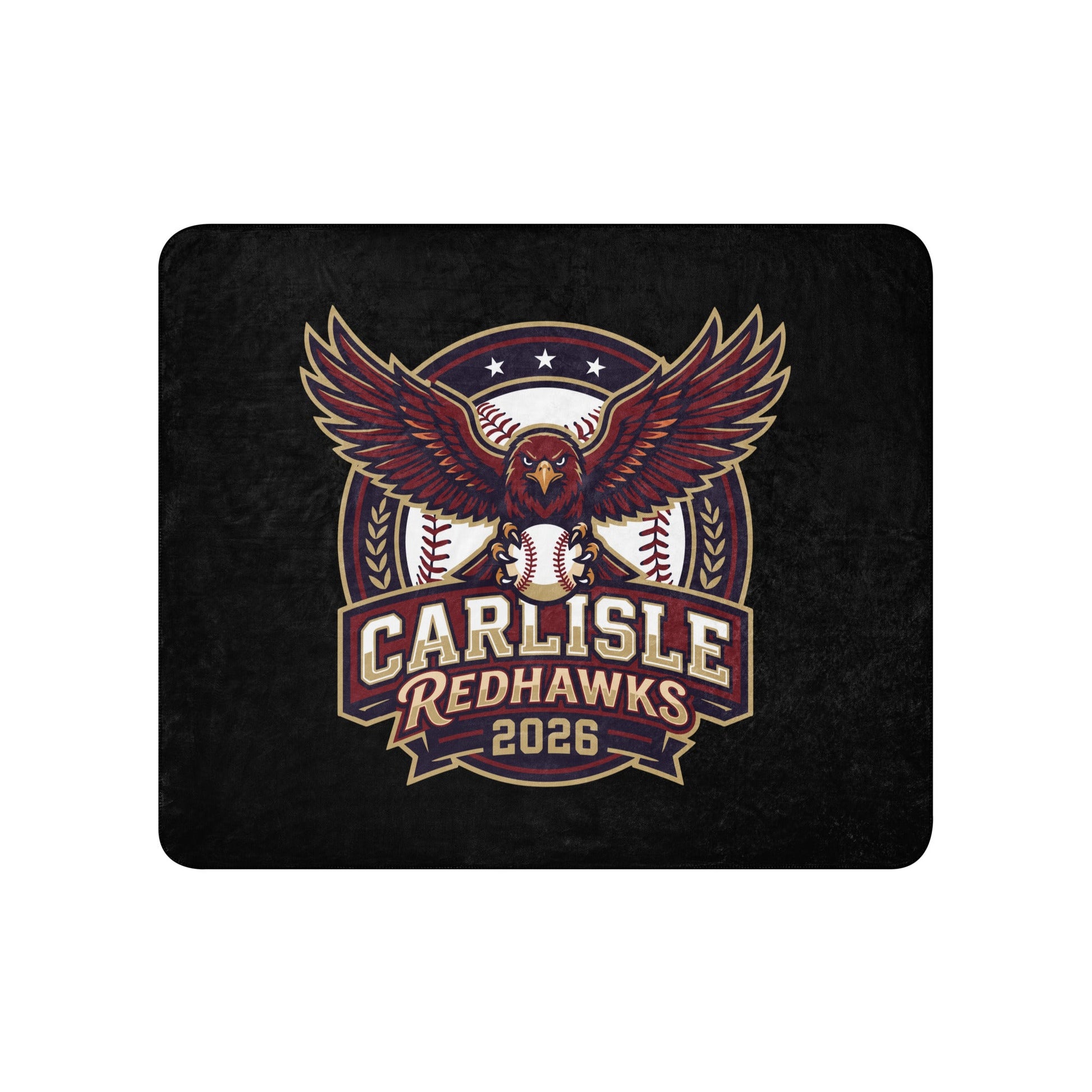 Sherpa Blanket | Carlisle Redhawks | Emblem Logo