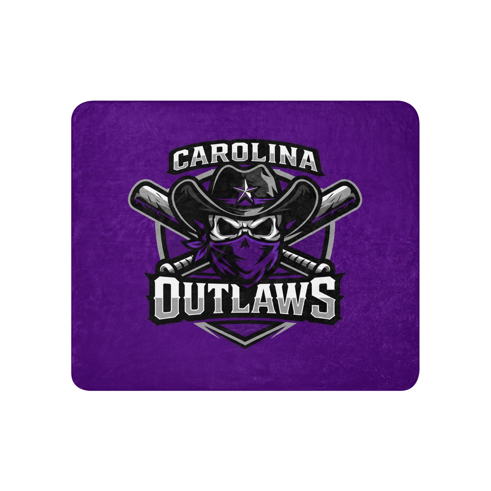 Sherpa Blanket | Carolina Outlaws Baseball | Shield Logo