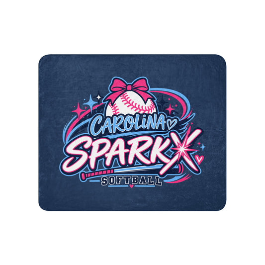 Sherpa Blanket | Carolina Sparkx | Crest Logo
