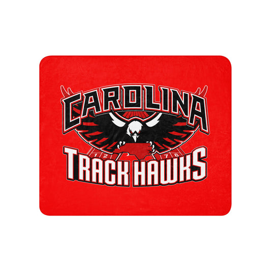 Sherpa Blanket | Carolina track Hawks | Emblem Logo