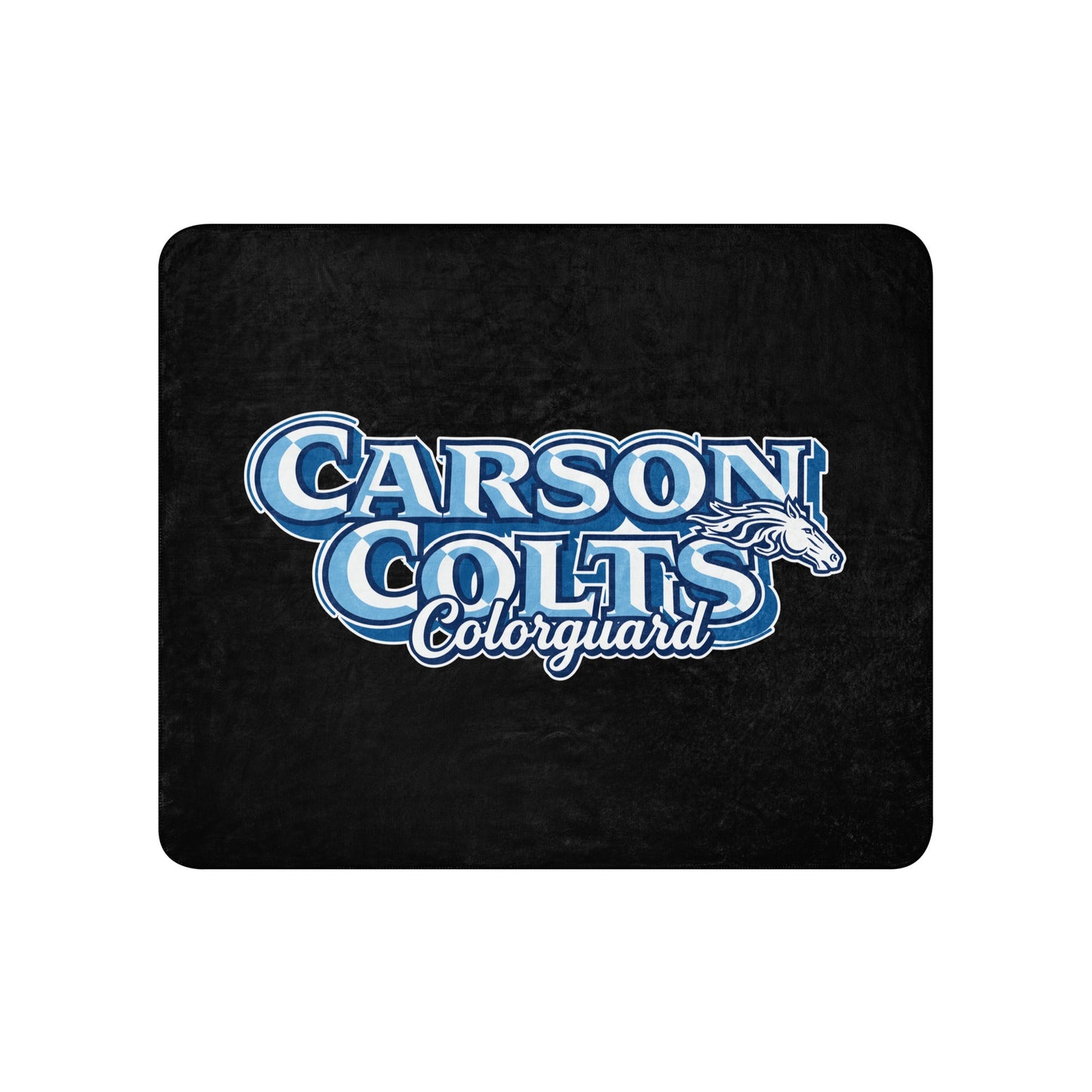 Sherpa Blanket | Carson Colorguard | Colts Logo