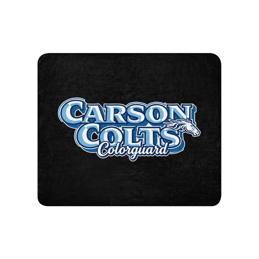 Sherpa Blanket | Carson Colorguard | Colts Logo