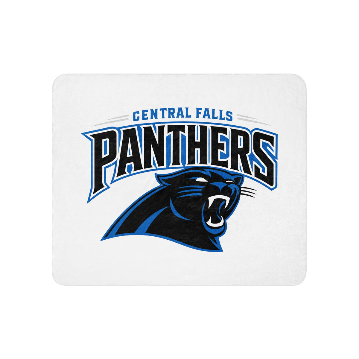 Sherpa Blanket | Central Falls Panthers | Emblem Logo