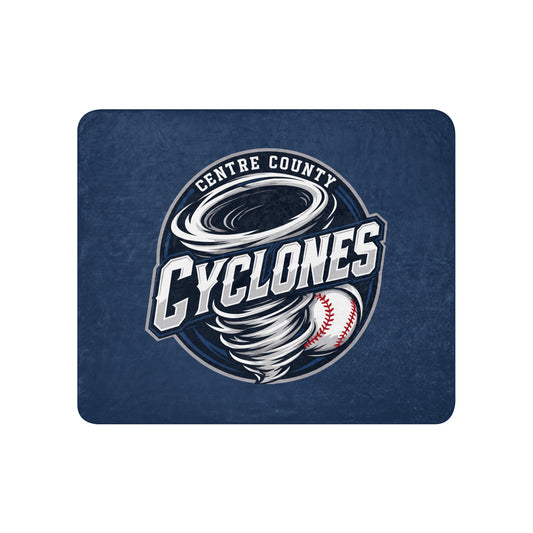 Sherpa Blanket | Centre County Cyclones | Badge Logo