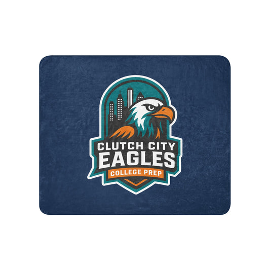 Sherpa Blanket | Clutch City College Prep | Shield Logo