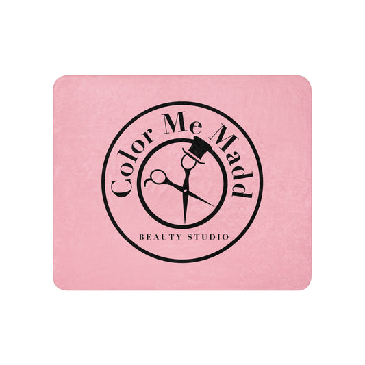 Sherpa Blanket | Color Me Madd | Blade Beauty Mark Logo