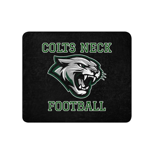Sherpa Blanket | Colts Neck Cougars | Youth Tackle Football (AYF) | Green Predator Logo